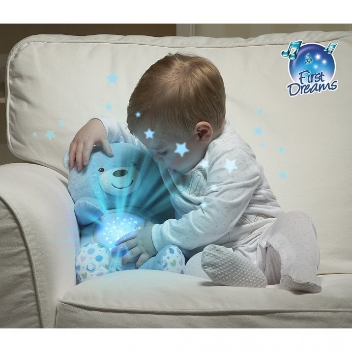 Öölamp-projektor Chicco Karu First Dreams, sinine hind ja info | Beebide mänguasjad | hansapost.ee