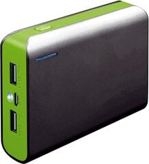 Platinet  внешний аккумулятор  6000mAh + фонарик, черный/зеленый (43179) цена и информация | Зарядные устройства Power bank | hansapost.ee