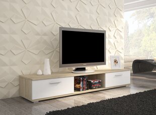 TV alus Stella, valge/tamm hind ja info | ADRK Furniture Elutoamööbel | hansapost.ee