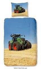 Laste voodipesukomplekt 2-osaline GOOD MORNING Tractor, 140x200 cm hind ja info | Laste voodipesu | hansapost.ee