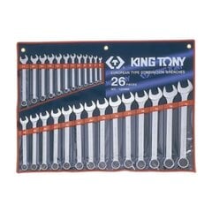 Набор гаечных ключей KING TONY, 26 ключей цена и информация | Механические инструменты | hansapost.ee