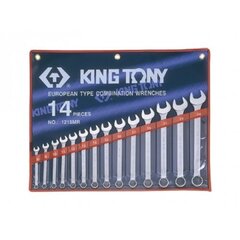 Euroopa-tüüpi mutrivõtmete kombinatsioon, 14 tk KING TONY hind ja info | Käsitööriistad | hansapost.ee