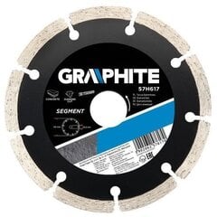 Алмазный диск GRAPHITE 57H618, диаметр 180 мм, сегментированный  цена и информация | Механические инструменты | hansapost.ee