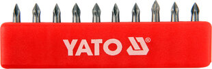 Комплект насадок YATO PH0x25мм 1/4 ", 10 шт цена и информация | Механические инструменты | hansapost.ee