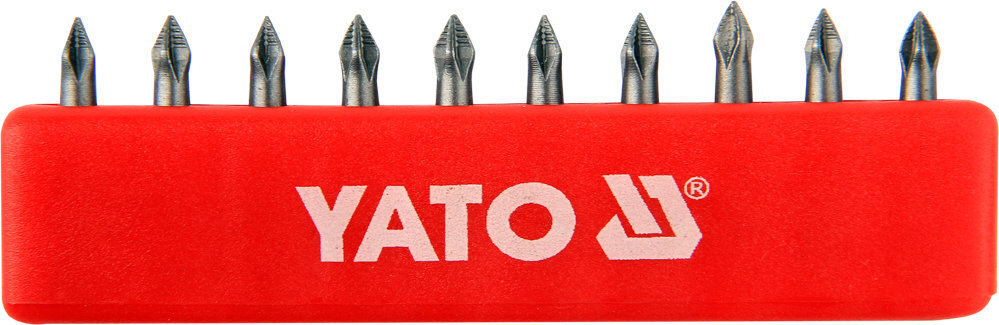 Kruvikeeraja otsikute komplekt Yato PH0x25mm 1/4", 10 tk цена и информация | Käsitööriistad | hansapost.ee