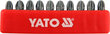 Otsikute komplekt Yato PZ3x25mm 1/4", 10tk цена и информация | Käsitööriistad | hansapost.ee