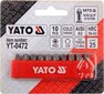 Otsikute komplekt Yato PZ3x25mm 1/4", 10tk hind ja info | Käsitööriistad | hansapost.ee