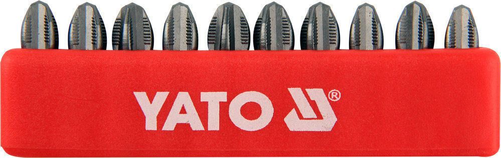 Otsikute komplekt Yato PH3x25mm 1/4", 10 tk цена и информация | Käsitööriistad | hansapost.ee