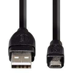 Micro USB 2.0 juhe Hama, 0.25 m, must hind ja info | Mobiiltelefonide kaablid | hansapost.ee