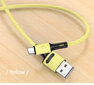 Kaabel USB/Type-C USAMS, kollane, 100cm цена и информация | Mobiiltelefonide kaablid | hansapost.ee