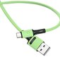 Kaabel USB/Type-C USAMS, roheline, 100cm hind ja info | Mobiiltelefonide kaablid | hansapost.ee