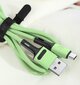 Kaabel USB/Type-C USAMS, roheline, 100cm hind ja info | Mobiiltelefonide kaablid | hansapost.ee