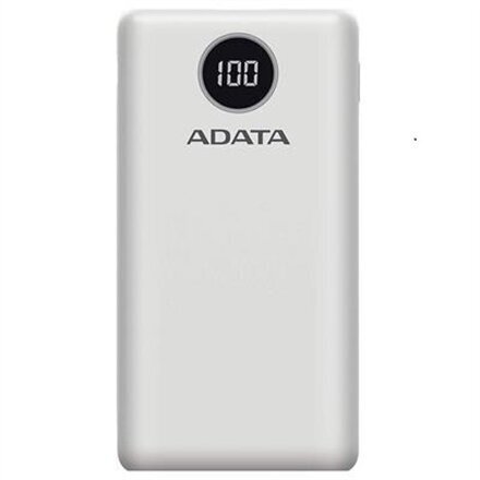 Akupank ADATA P20000QCD Power Bank, White, Recha hind ja info | Akupangad | hansapost.ee