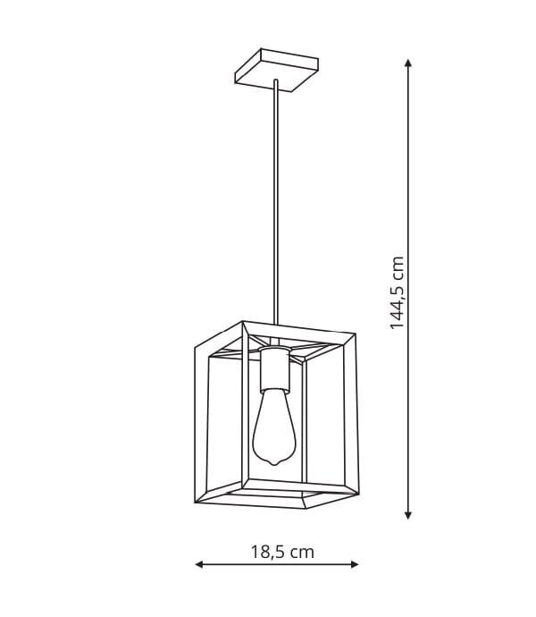 Ripplamp Light Prestige Napoli, must цена и информация | Rippvalgustid | hansapost.ee