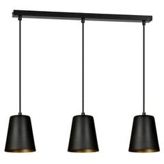 Лампа Emibig MILAGRO 3 BLACK-GOLD цена и информация | Люстры | hansapost.ee