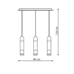 Light Prestige подвесная лампа FORLI 3 цена и информация | Потолочный светильник, 38 x 38 x 24 см | hansapost.ee