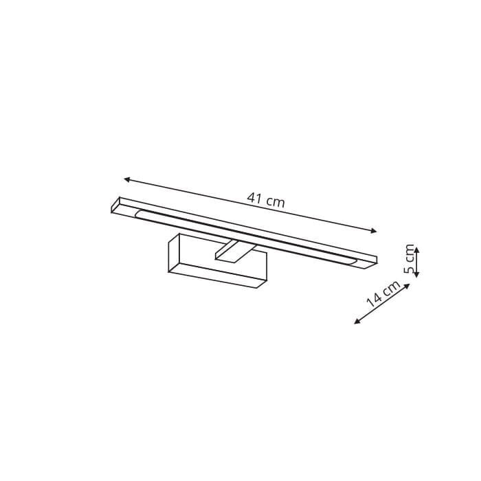 Seinavalgusti Light Prestige Isla medium LED, must hind ja info | Seinavalgustid | hansapost.ee