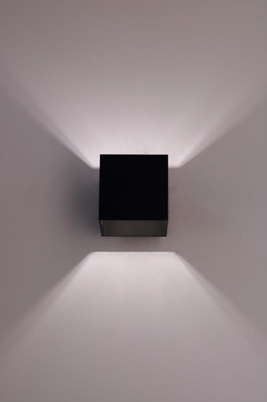 Seinavalgusti LAMPEX Quado A Black hind ja info | Seinavalgustid | hansapost.ee