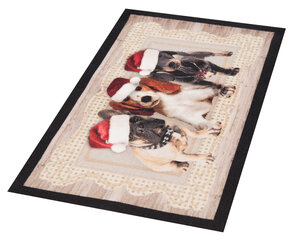 Uksematt Hanse Home Printy Christmas Dogs II, 45x75 cm hind ja info | Uksematid | hansapost.ee