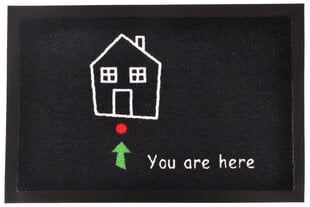 Uksematt Hanse Home Printy You Are Here , 40x60 cm price and information | Uksematid | hansapost.ee