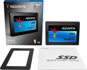 ADATA 1TB 2,5" SATA SSD Ultimate SU800 цена и информация | Внутренние жёсткие диски (HDD, SSD, Hybrid) | hansapost.ee