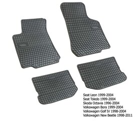 Резиновые коврики Golf IV 1997-2006 цена и информация | Модельные резиновые коврики | hansapost.ee