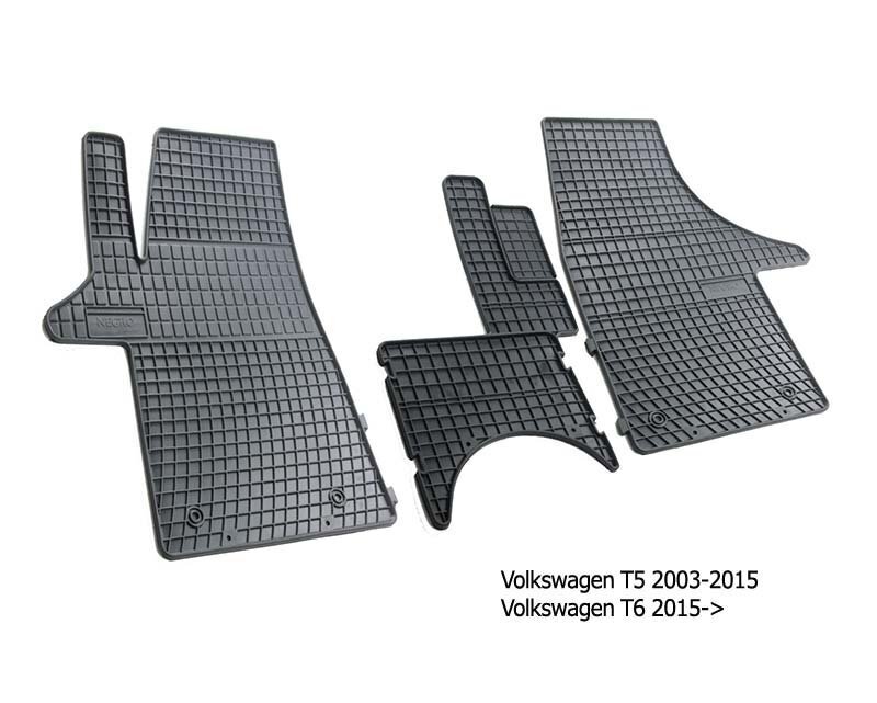 Kummimatid Volkswagen T5, T6 2003-2015, 2015-&gt; /3pc, D0073 цена и информация | Kummimatid | hansapost.ee
