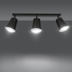 Потолочная лампа Emibig PRISM 3 BLACK цена и информация | Потолочные светильники | hansapost.ee