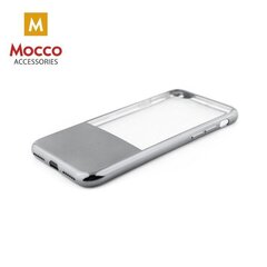 Mocco ElectroPlate Half Silicone Case for Samsung A320 Galaxy A3 (2017) Silver цена и информация | Чехлы для телефонов | hansapost.ee