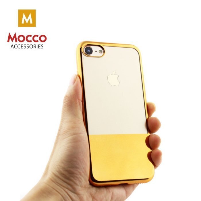 Mocco ElectroPlate Half Silicone Case for Samsung J330 Galaxy J3 (2017) Gold hind ja info | Telefonide kaitsekaaned ja -ümbrised | hansapost.ee