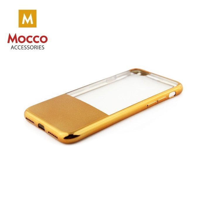 Mocco ElectroPlate Half Silicone Case for Huawei P8 / P9 Lite Gold hind ja info | Telefonide kaitsekaaned ja -ümbrised | hansapost.ee