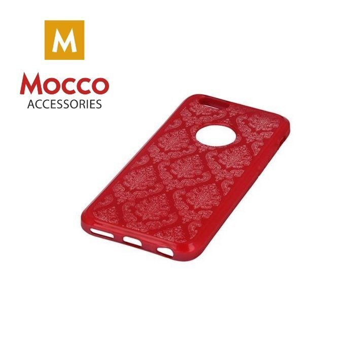 Mocco Ornament Back Case Silicone Case for Apple iPhone X Red hind ja info | Telefonide kaitsekaaned ja -ümbrised | hansapost.ee