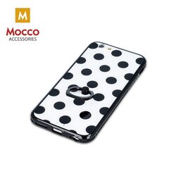 Kaitseümbris Mocco Ring Dots Silicone sobib Samsung G920 Galaxy S6, must-valge hind ja info | Telefonide kaitsekaaned ja -ümbrised | hansapost.ee