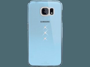 Kaitseümbris White Diamonds Trinity Swarovsky kristallidega, sobib Samsung G920 Galaxy S6 telefonile, läbipaistev/helesinine hind ja info | Telefonide kaitsekaaned ja -ümbrised | hansapost.ee