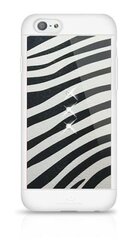 Kaitseümbris White Diamonds Safari Zebra Swarovsky kristallidega, sobib Apple iPhone 6 / 6S telefonile, must/valge hind ja info | Telefonide kaitsekaaned ja -ümbrised | hansapost.ee