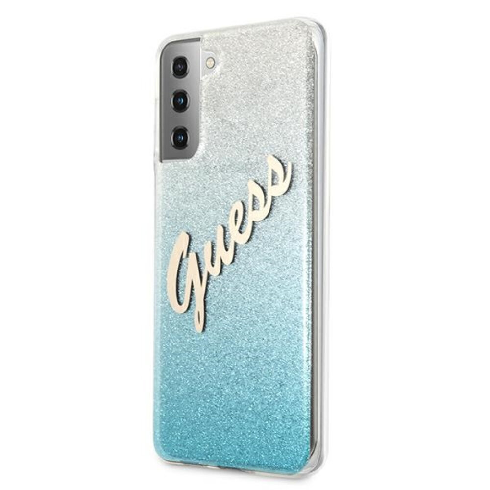 Ümbris Guess telefonile Samsung S21, Glitter Vintage Logo hind ja info | Telefonide kaitsekaaned ja -ümbrised | hansapost.ee