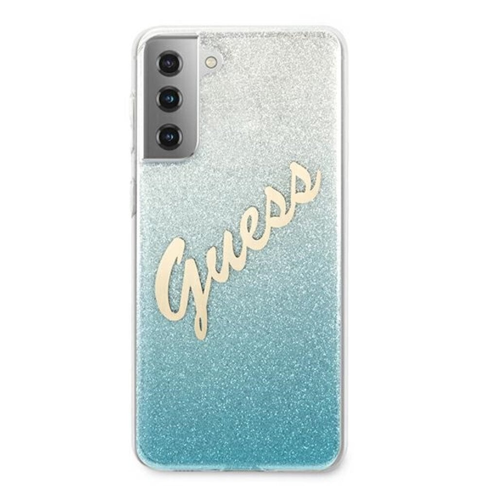 Ümbris Guess telefonile Samsung S21, Glitter Vintage Logo цена и информация | Telefonide kaitsekaaned ja -ümbrised | hansapost.ee