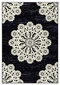 Vaip Hanse Home Gloria Lace Black Cream, 80x150 cm hind ja info | Vaibad | hansapost.ee