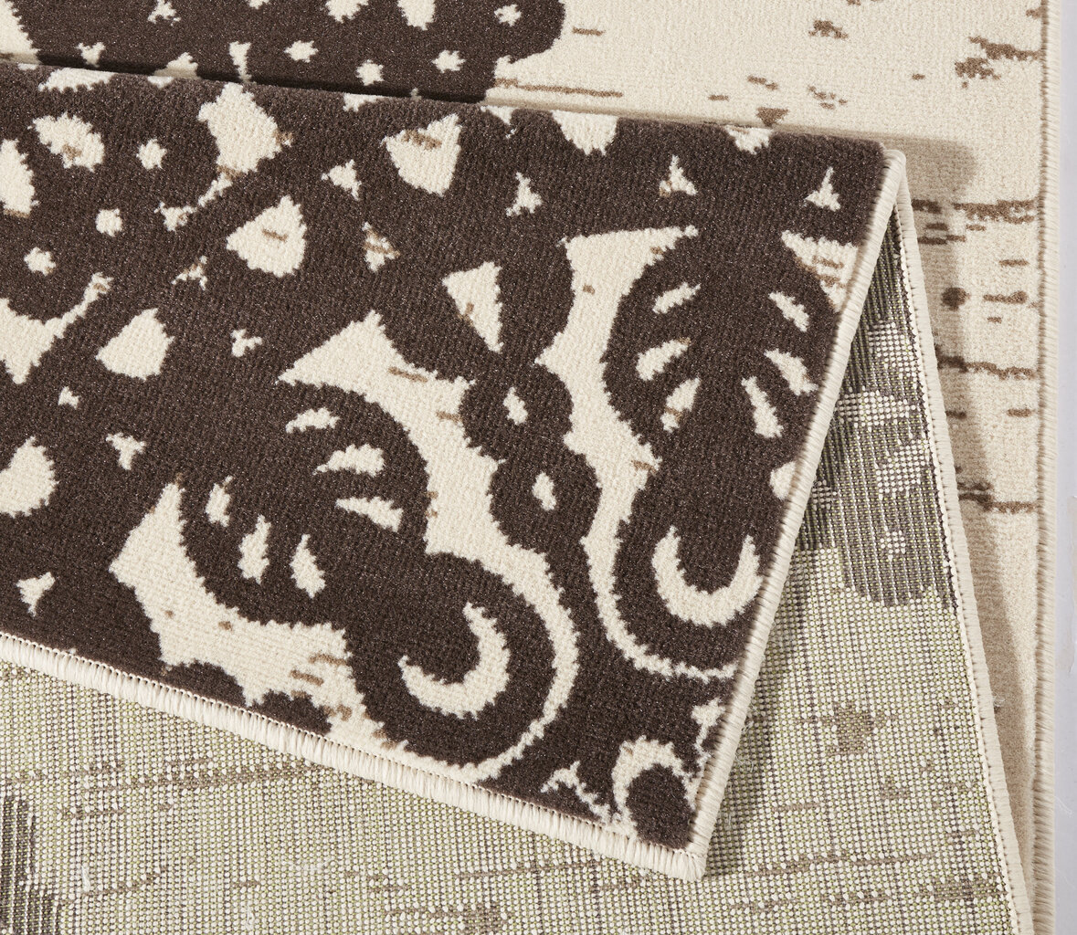 Vaip Hanse Home Gloria Lace Dark Brown Cream, 80x150 cm цена и информация | Vaibad | hansapost.ee