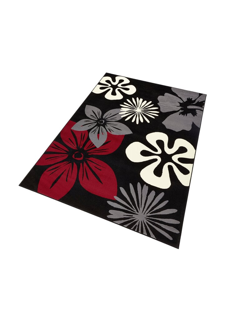 Vaip Hanse Home Gloria Flora Black Red, 80x150 cm hind ja info | Vaibad | hansapost.ee