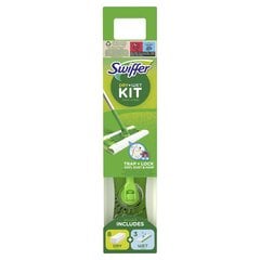 Swiffer Sweeper Starter Kit XXL: метла, сухие салфетки 8шт и влажные салфетки 3шт цена и информация | Инвентарь для уборки и принадлежности | hansapost.ee
