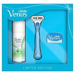 Бритвенный набор для женщин Gillette Venus Smooth Limited Edition: бритва + гель 75 мл цена и информация | Средства для бритья и косметика | hansapost.ee
