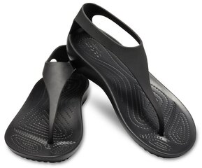 Crocs женские босоножки W Serena Flip 205468-060, черный цена и информация | Шлепанцы, тапочки для женщин | hansapost.ee