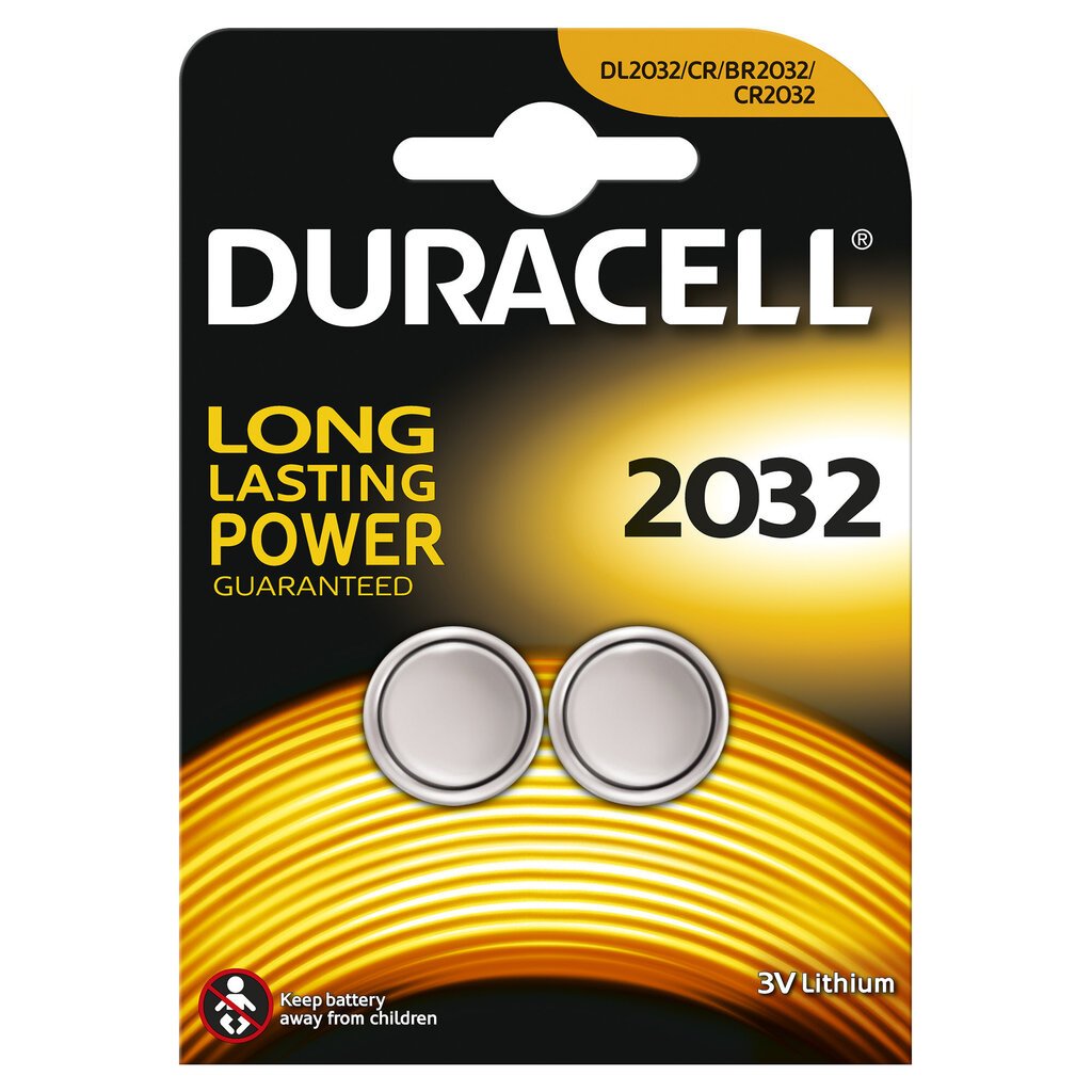 Patareid Duracell DL2032, 2 tk hind ja info | Patareid | hansapost.ee