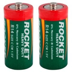 Батарейки ROCKET R14-2AA (C) 2 шт. цена и информация | Батареи | hansapost.ee
