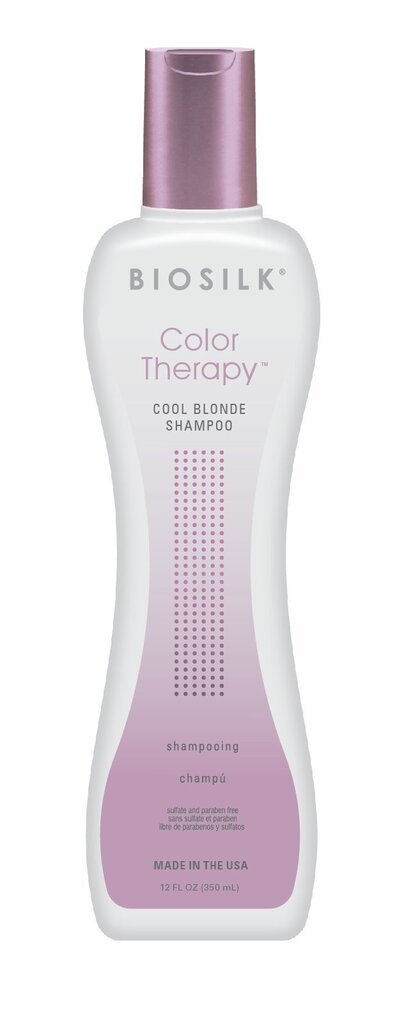 Kollaseid toone neutraliseeriv šampoon heledatele juustele Biosilk Color Therapy Cool Blonde 355 ml цена и информация | Šampoonid | hansapost.ee