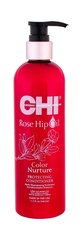 Juuksepalsam keratiini ja roosiõliga CHI Rose Hip Oil Color Nurture Protecting 340 ml цена и информация | Бальзамы, кондиционеры | hansapost.ee