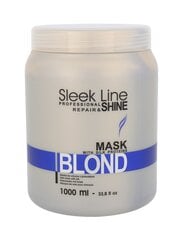 Kollast tooni neutraliseeriv mask heledatele juustele Stapiz Sleek Line Blond 1000 ml hind ja info | Stapiz Parfüümid, lõhnad ja kosmeetika | hansapost.ee