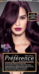 Стойкая краска для волос L'Oreal Paris Preference, 4.26 Midnight Plum цена и информация | Краска для волос | hansapost.ee