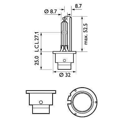 Pirn Xenon Philips D2S X-TREMEVISION +50% 4800k цена и информация | Autopirnid | hansapost.ee